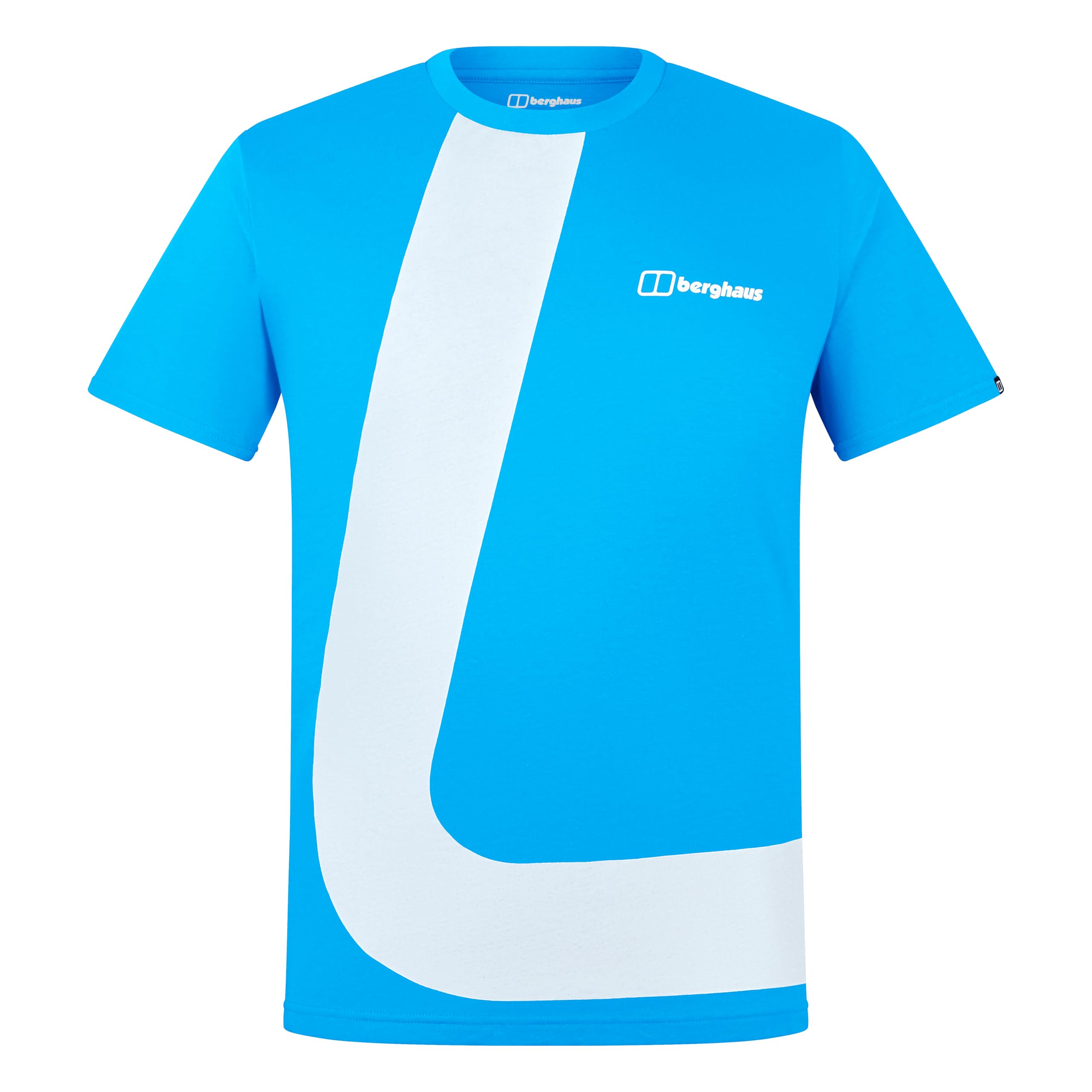 Berghaus Men's Travlek T-Shirt | 100% Cotton Non-Technical T-Shirt, Mountain Blue, XS