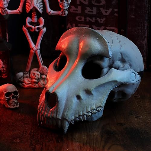 Miniatura 4 de Máscara de oveja para Halloween, calavera de oveja, máscara de cosplay, máscara de terror para fiesta de Halloween, accesorios de fiesta de cosplay