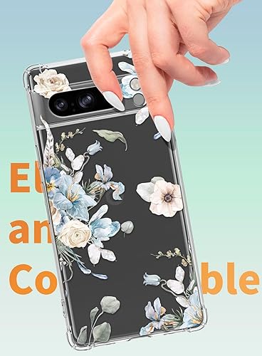 Miniatura 10 de Dcwunk Funda para Google Pixel 8 con protector de pantalla, protección de lente para cámaras, funda protectora suave a prueba de golpes para