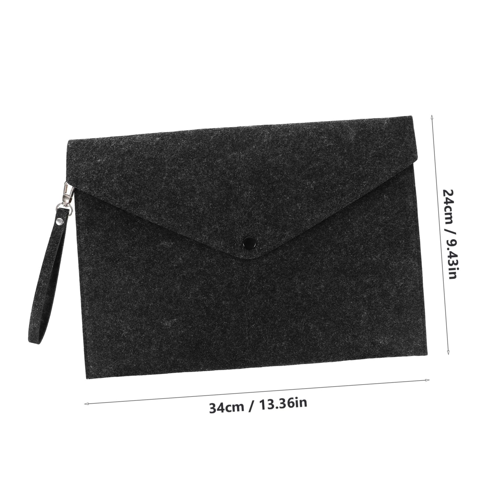 Artibetter Document Holder Bag Button Closure Large Capacity Office Folders Organizer Desk Accessory