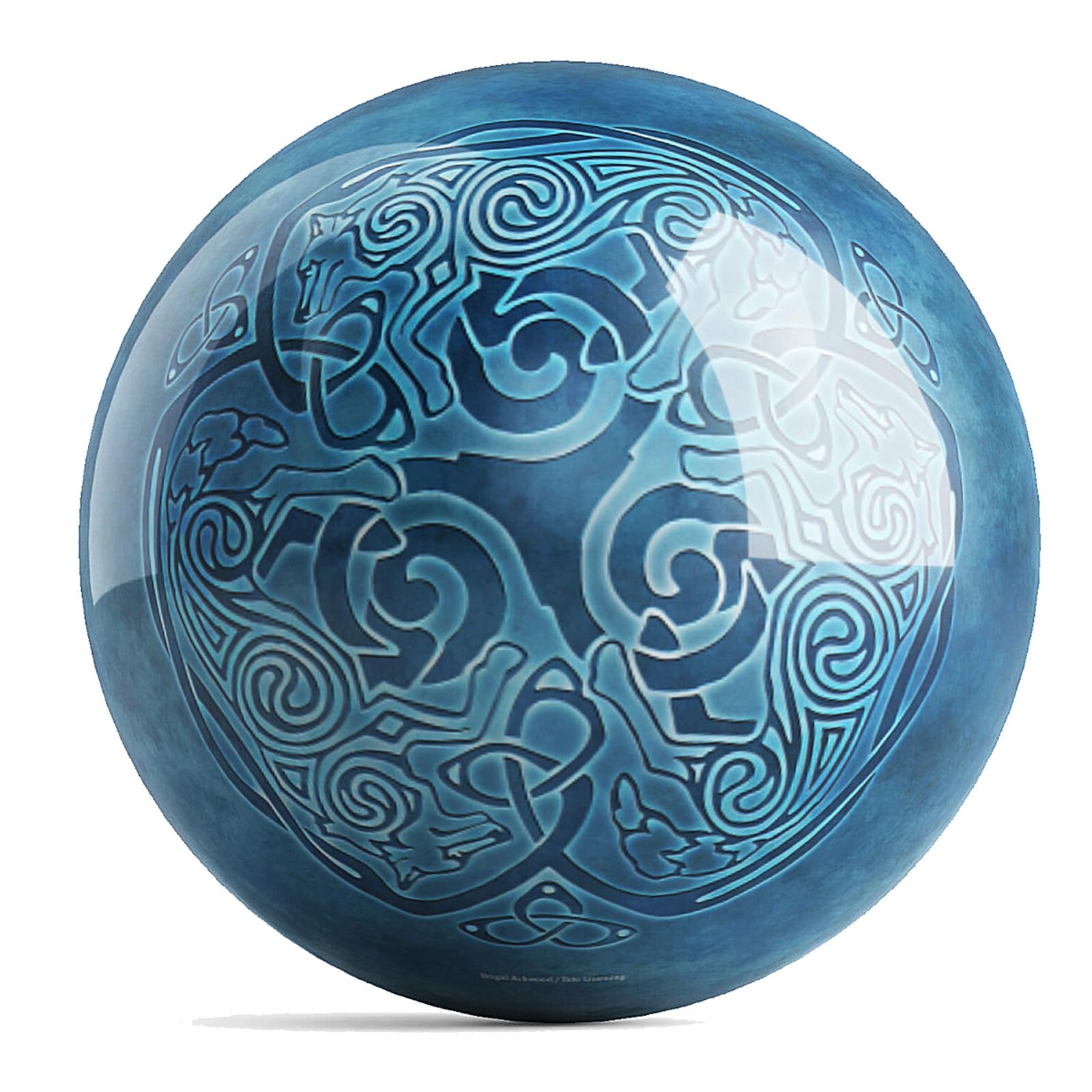 OTB Brigid Ashwood Celtic Wolves UNDRILLED Bowling Ball (12, Pounds)