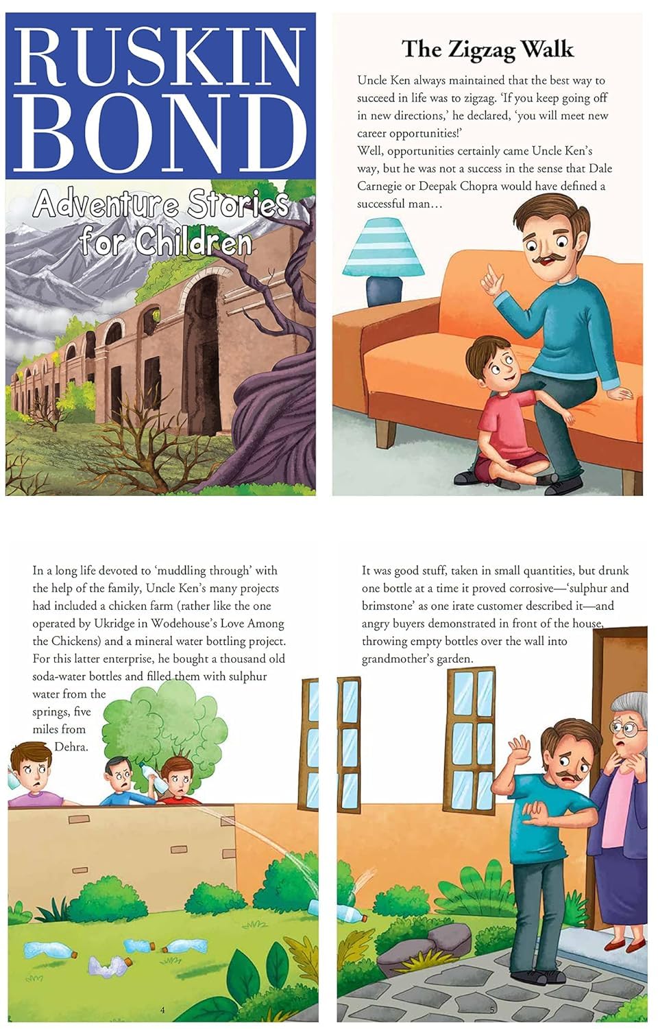 Ruskin Bond Short Stories - Juego de 8 libros de cuentos infantiles más vendidos