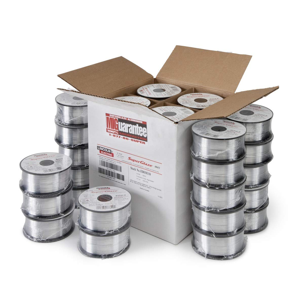 Electrodes for Aluminum - Series: 4043 Weight: 1 lb. Spool (.030