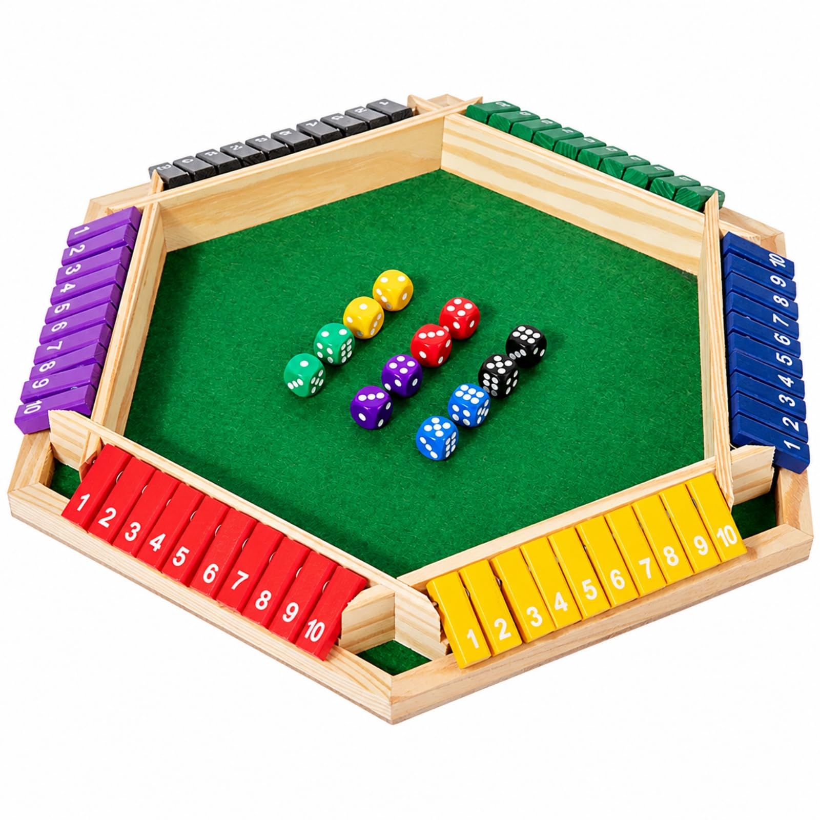 Gioco con Tessere Ribaltabili da 1 a 10 Educativo Gioco con Tessere Numeriche e per, Multicolore