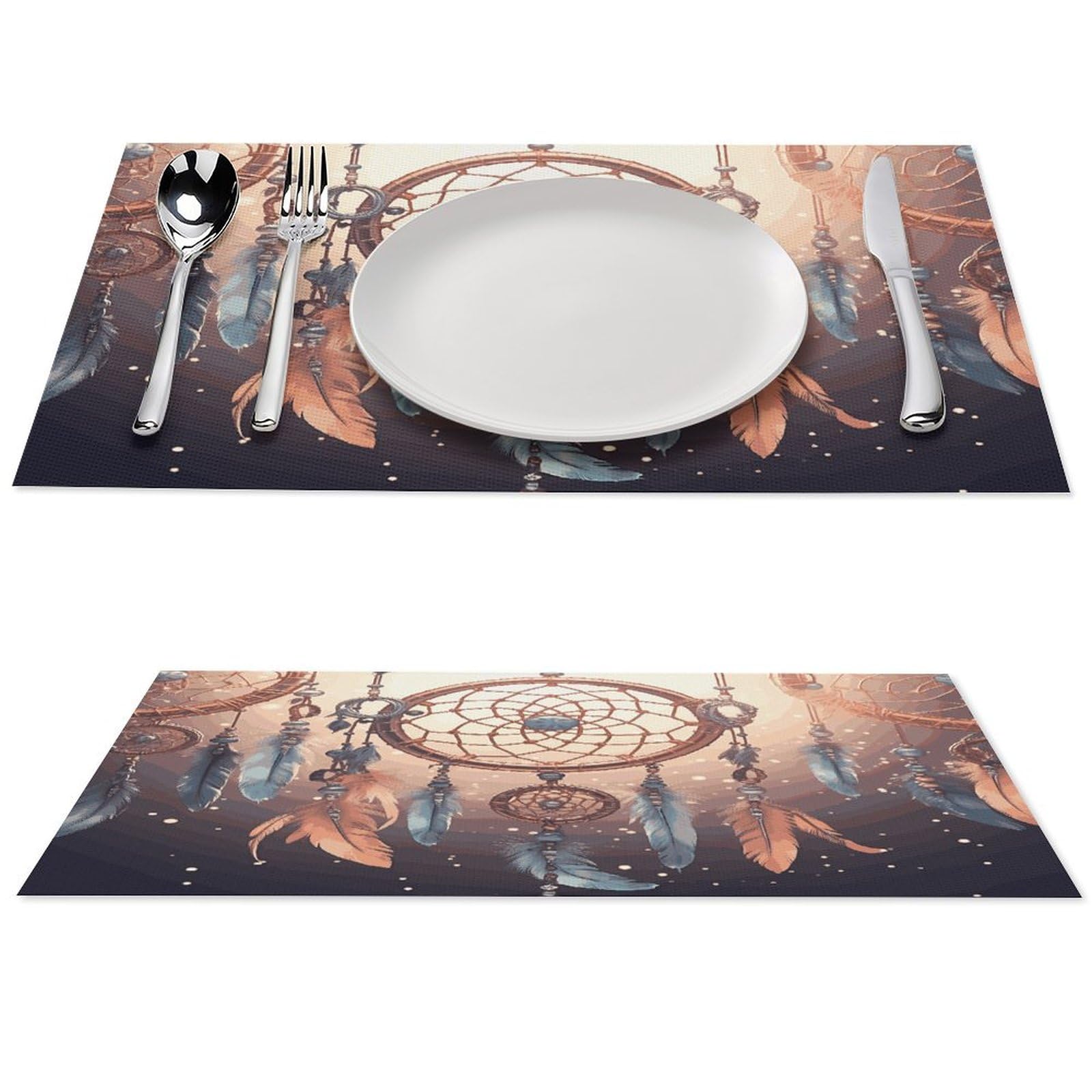 Set de table intérieur et extérieur PVC attrape-rêves pour vos déjeuners d'été
