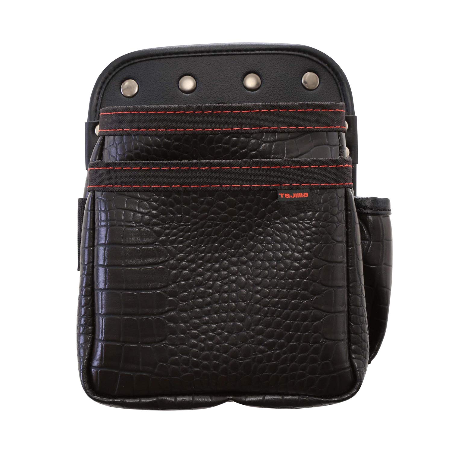 腰道具 腰袋 Tajima DOGYU他 Tajima タジマ セフ着脱式腰袋 セフツイン腰袋 本革 2段小 SFKBK