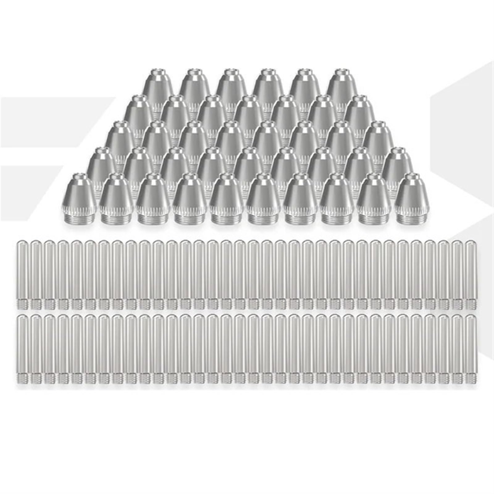 ZagYing 100 PCS/200 PCS SG55 AG60 WSD60 Plasma Cutter Consumables Kits Electrodes Nozzles Plasma Torch
