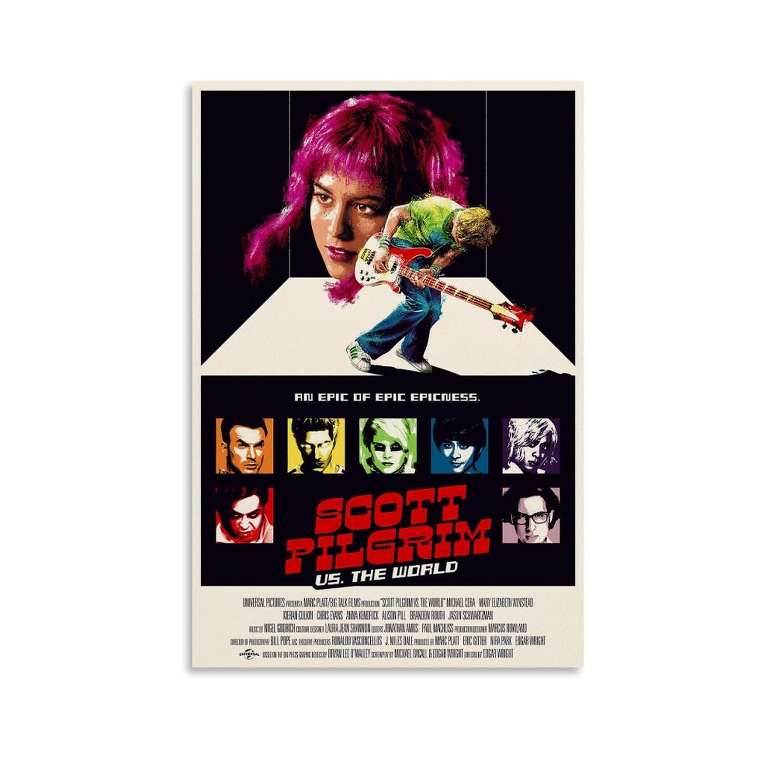 Ouyniei Scott Pilgrim VsWall Art Poster vintage rétro esthétique