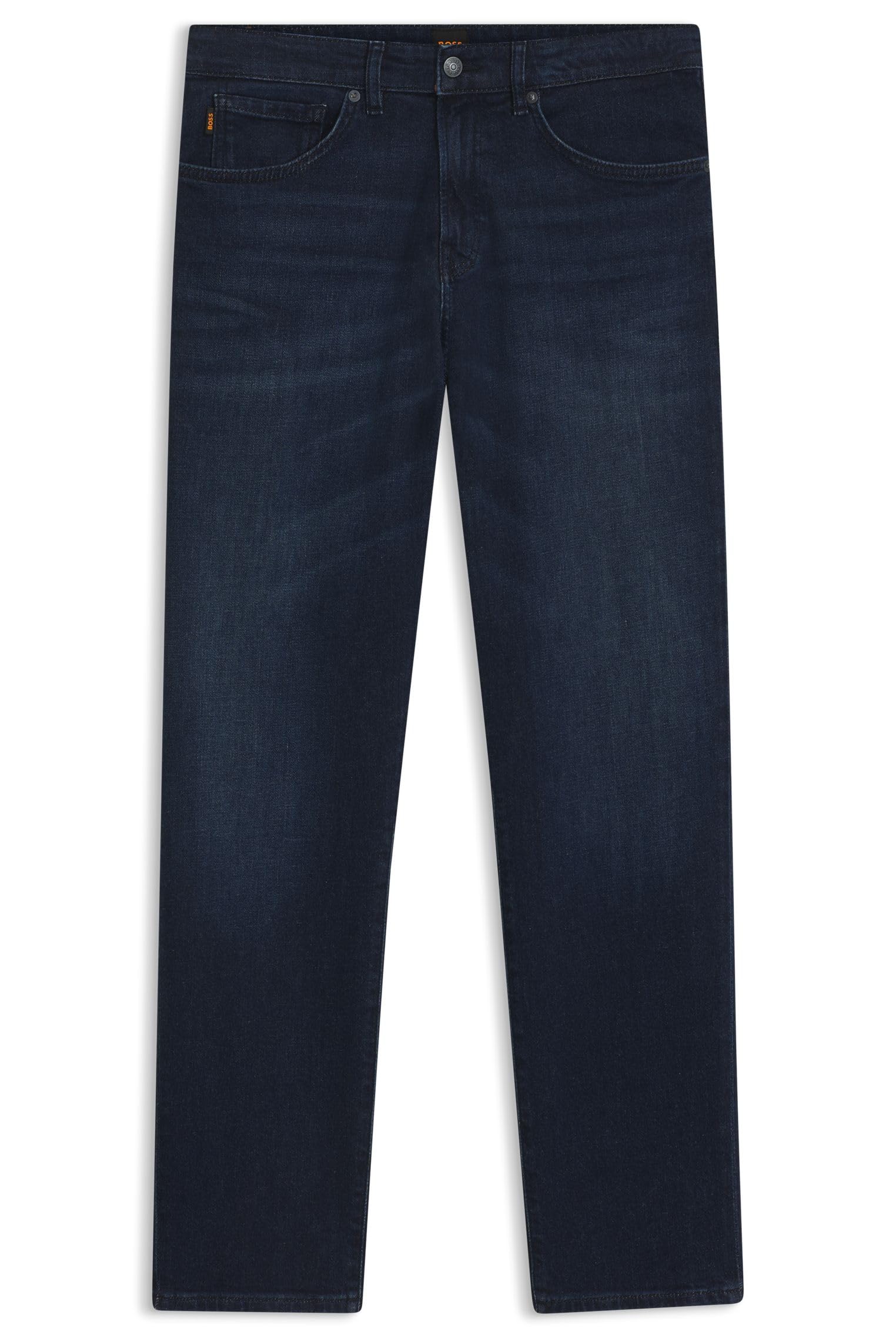 BOSS Herren Re.Maine BC-C Maine Regular-Fit Jeans aus bequemem Stretch-Denim in Stay-Black