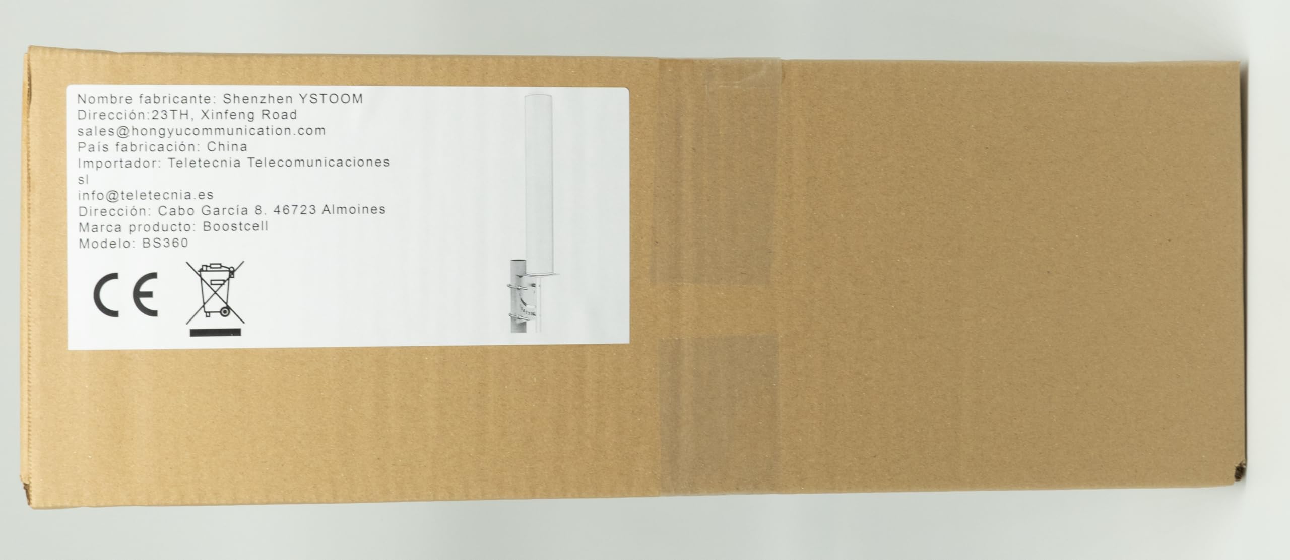 Antena Omnidireccional Router 5G/4G 690-3500 MHz (10 M Cable)