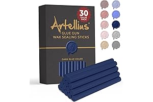 Artellius Premium Sealing Wax Sticks for Glue Guns (Bulk Pack of 30)