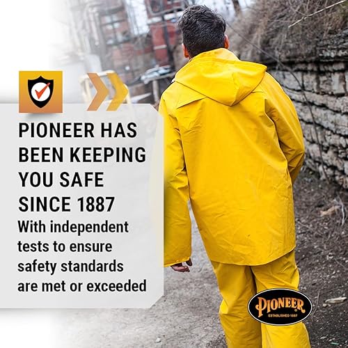 Miniatura 6 de Pioneer 577U Traje para lluvia de PVC, talla pequeña, color amarillo
