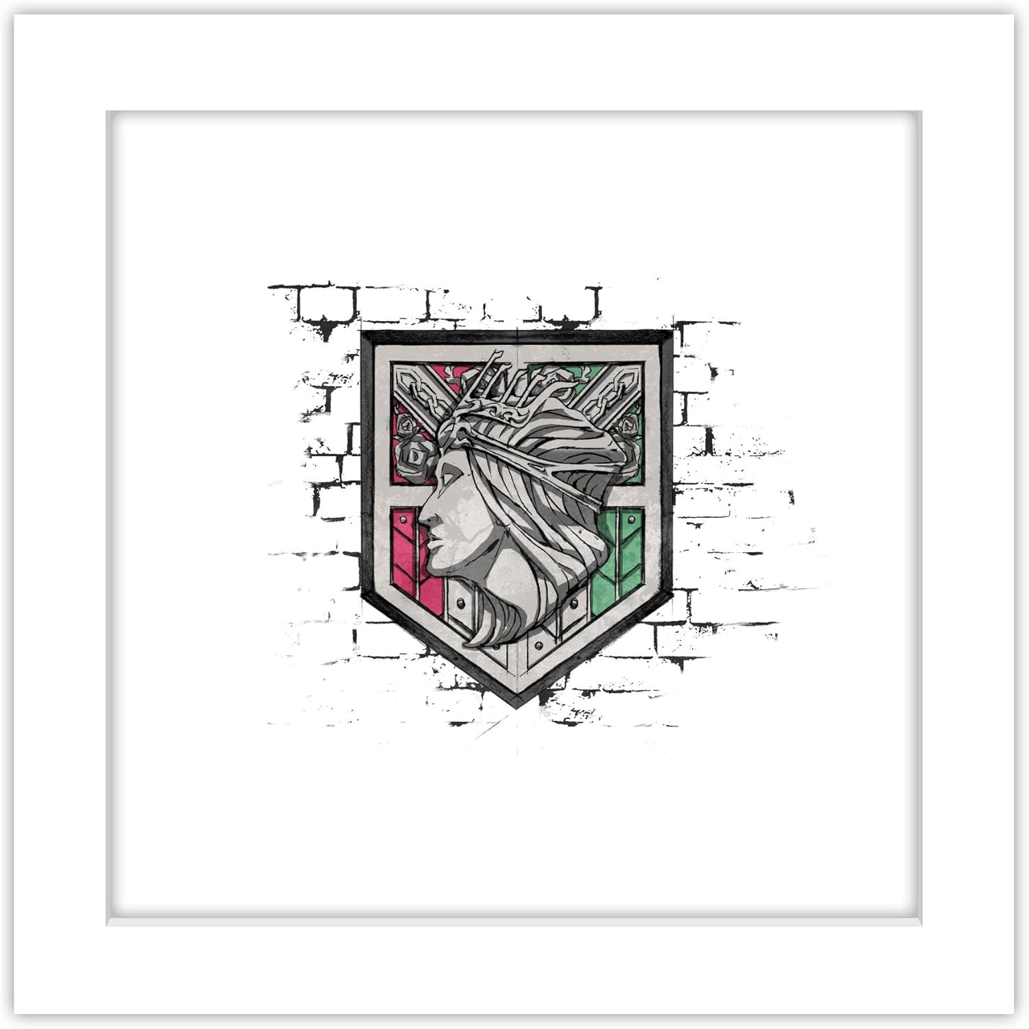 Trends International Gallery Pops Attack on Titan Wall Rose Emblem Wall Art Wall