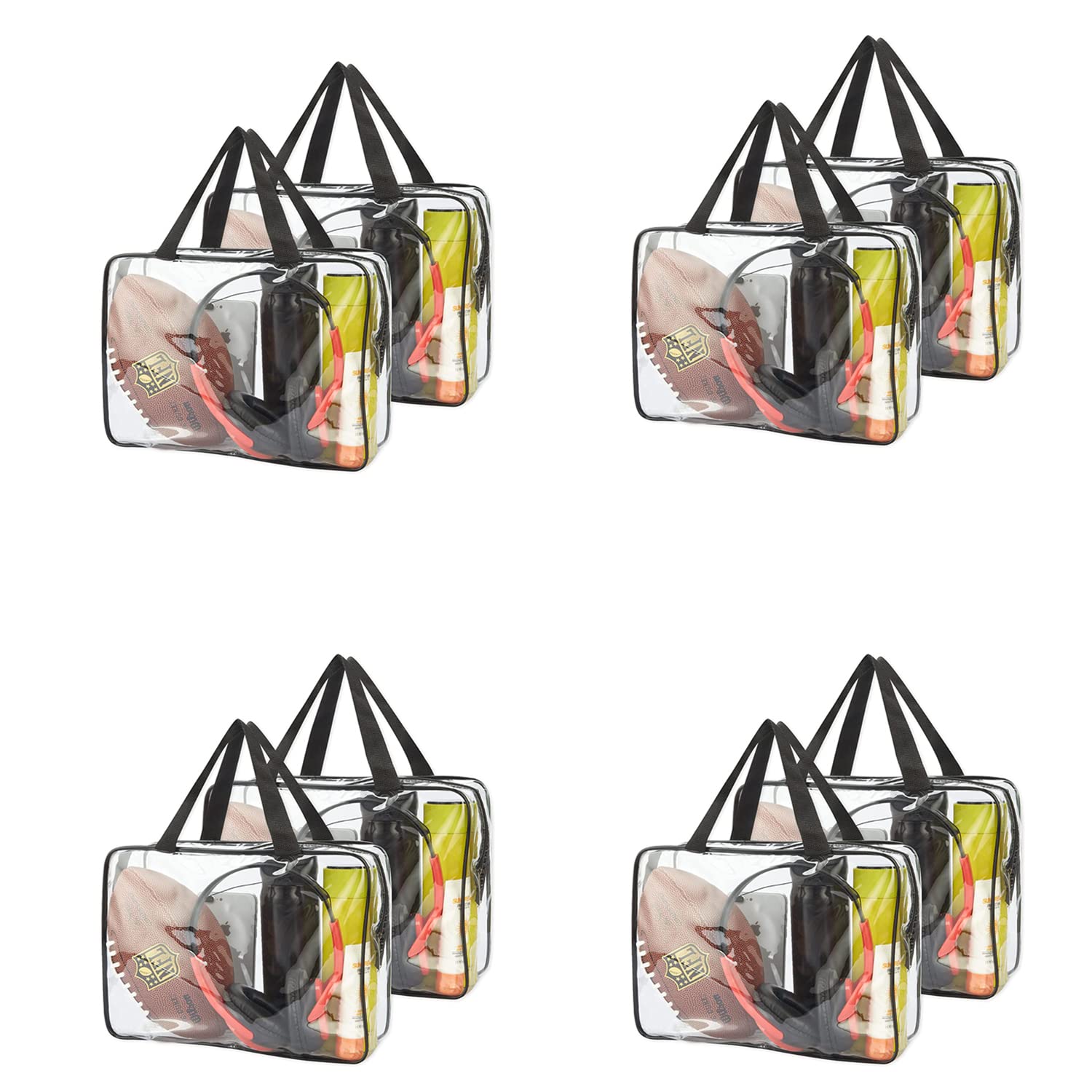 JD FRESH 4 Pcs 27L Multipurpose Transparent Bags for Storage/Plastic Bags for Storage/Clothes Storage Box/Foldable Wardrobe Organizer for Saree Covers/Lehenga/Blankets/Bed Sheets/Toys (Transparent)