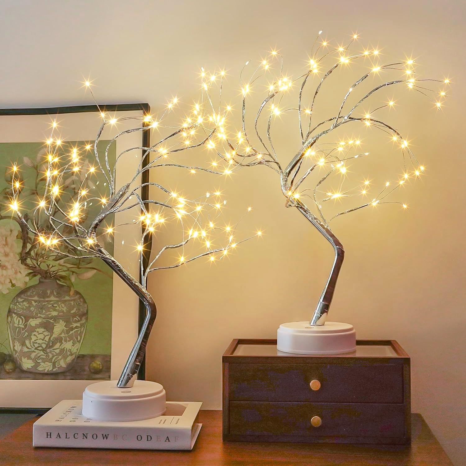 Amazon.com: 2 Pack Christmas Fairy Lights Spirit Tree, 20