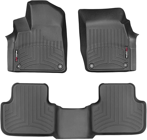 Miniatura 1 de WeatherTech Revestimientos de suelo personalizados para Audi Q8, SQ7, Q7, SQ8-1 y 2 fila (44887-1-5), color negro