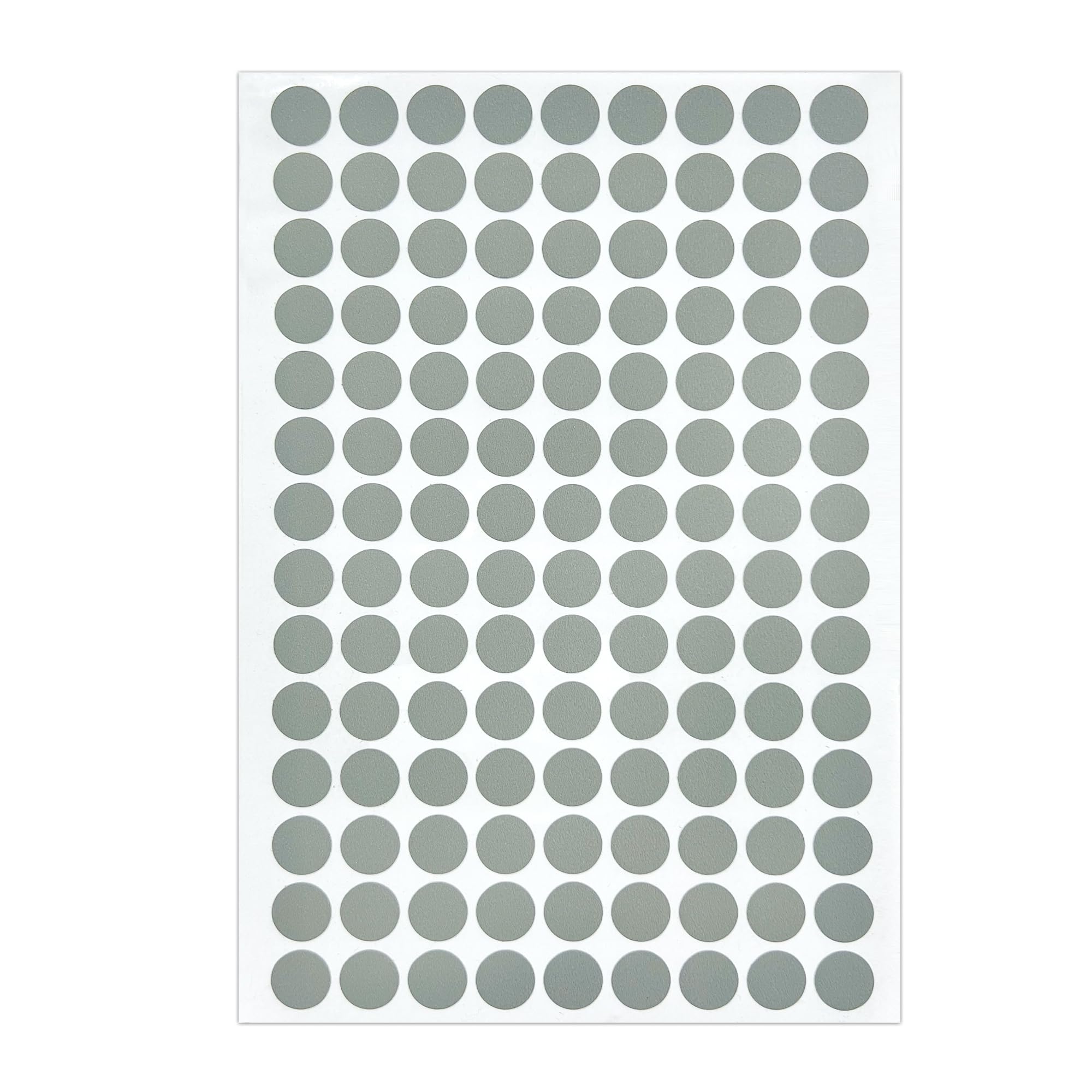 Highdecora Screw Hole Covers Caps Self Adhesive Stickers for Concealing Screw Holes for Furniture, Waterproof Stickers, 630 Pieces/ 5 Sheets, 13mm. (H732-Dust_Grey)
