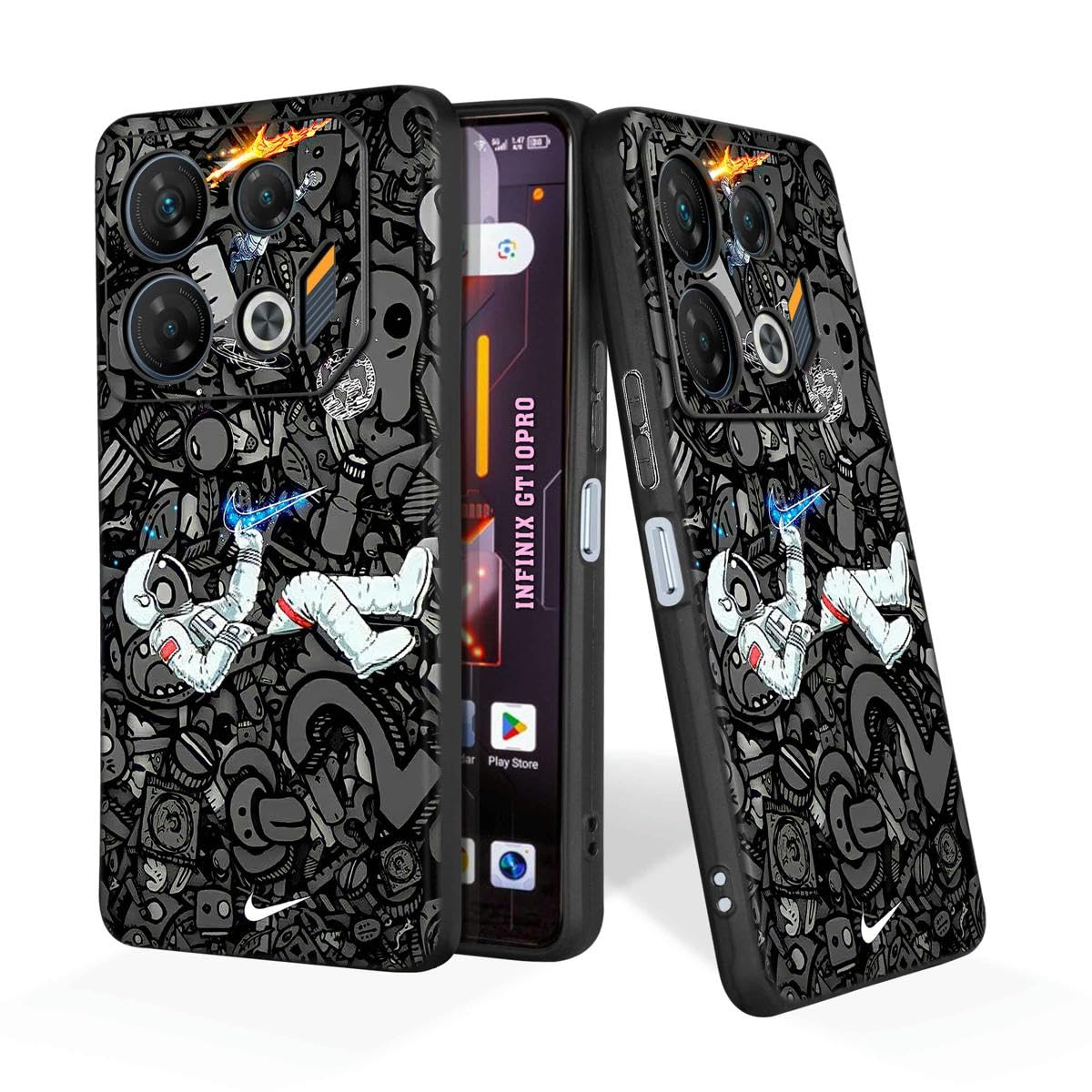 PrintWhiz Soft Silicone Mobile Back Cover Compatible with Infinix GT 10 Pro | Durable Shockproof Protective Case/Cover with Elegant Design | Full Edge Protection (Multicolor)(@21-INF-GT10PRO-241) (B0CST2W3Q6) Amazon Price History, Amazon Price Tracker