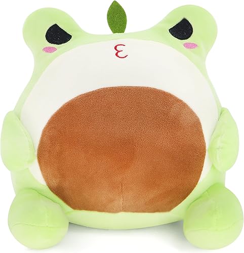 Miniatura 1 de FAFVBING Almohada de peluche de rana gordita, juguete de peluche para decoración de habitación, lindo juguete de peluche de animal, regalo para