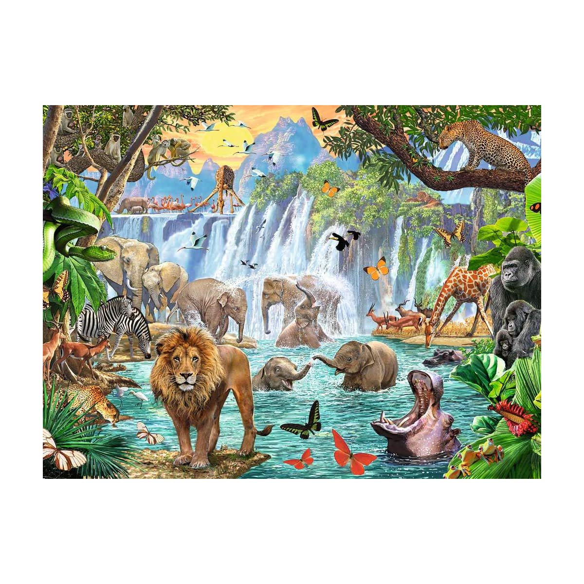 Ravensburger Wasserfall Safari Puzzle 1500 Teile für Erwachsene und Kinder ab 12 Jahren