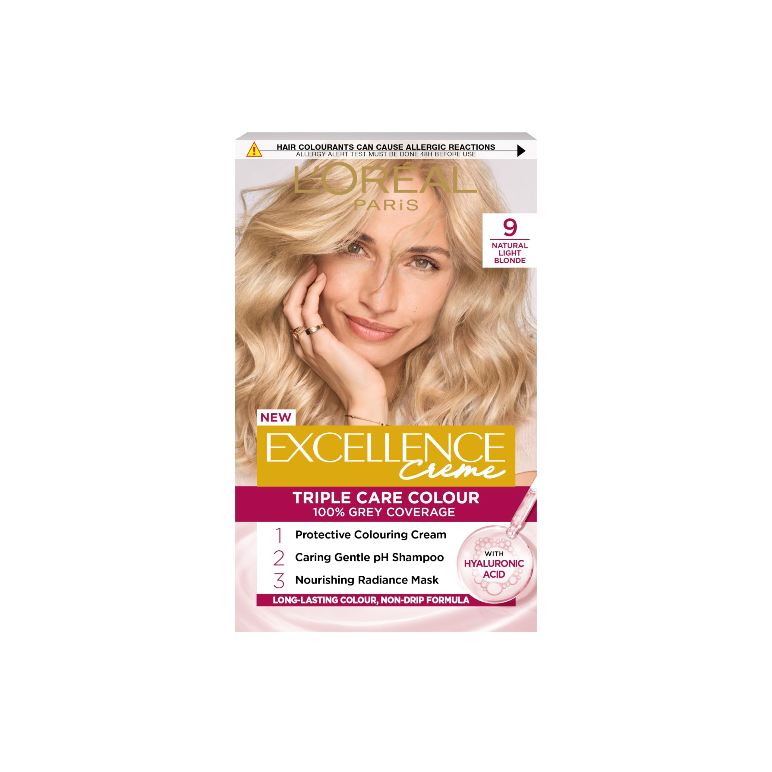 L'oréal Paris Light L'oréal Excellence 9 Natural Blonde Permanent Hair Dye 177Ml