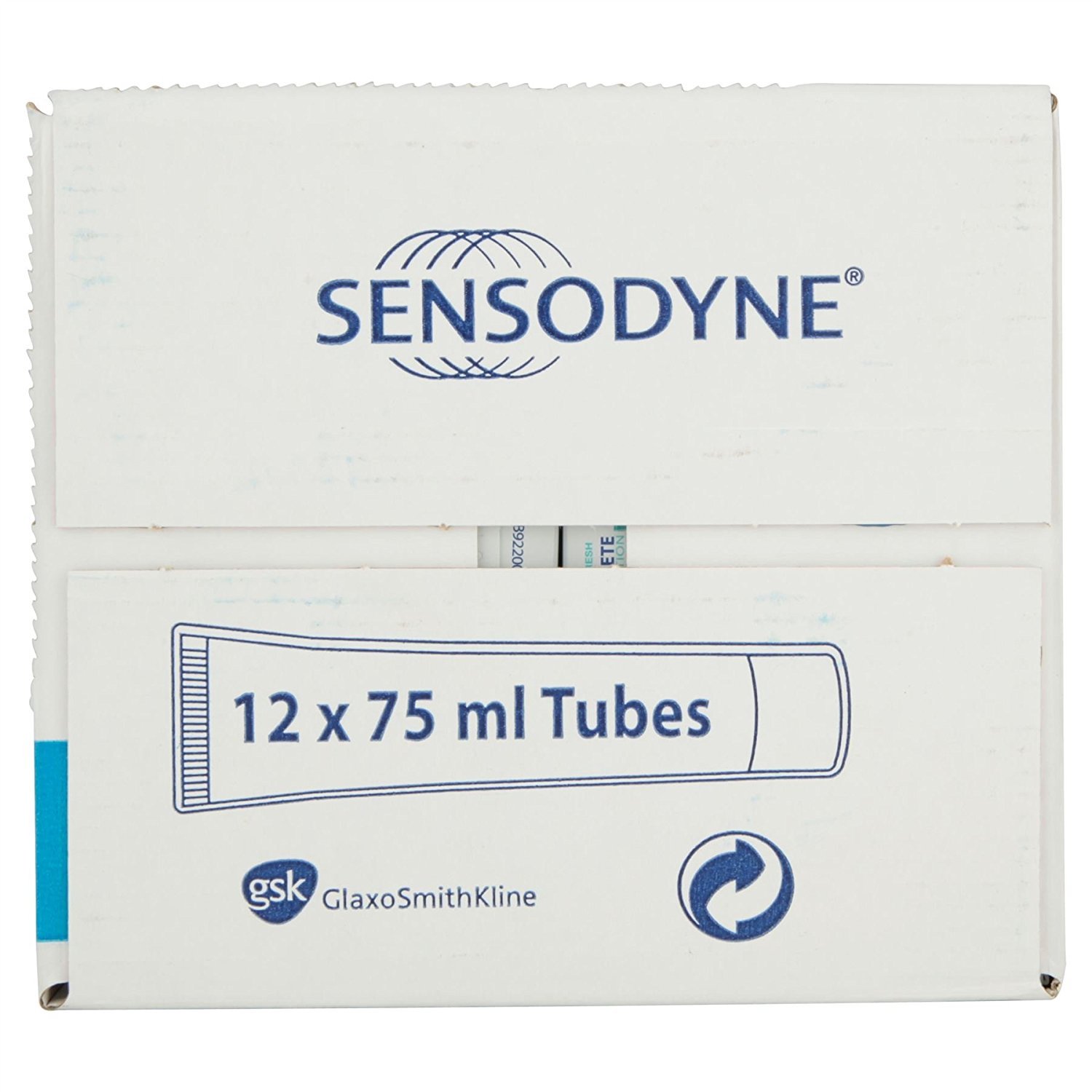 12 x Sensodyne Extra Fresh pełna ochrona pełna codzienna pasta do zębów 75 ml