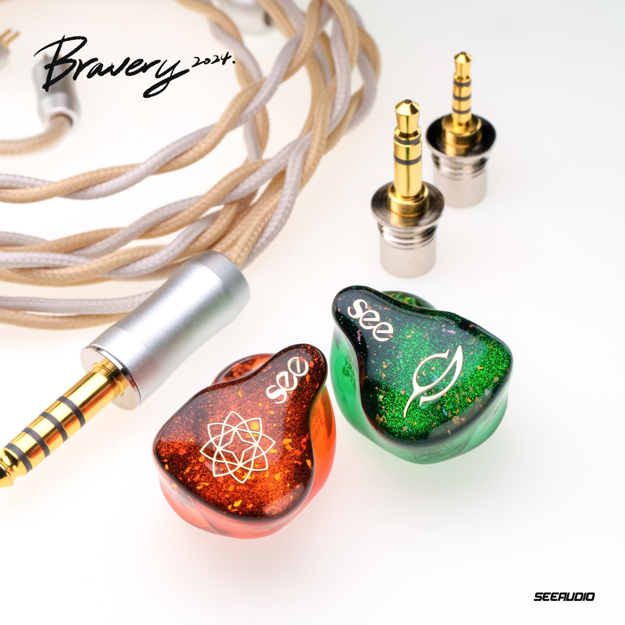 SeeAudio Bravery24 インイヤーイヤホン IEM Amazon.com: syeindunce SeeAudio Bravery '24 4BA Drivers IEM