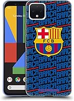 Vista 27 de Head Case Designs Funda de gel con licencia oficial del FC Barcelona Barca Crest Patterns [protección de grado militar] compatible con Google Pixel 3