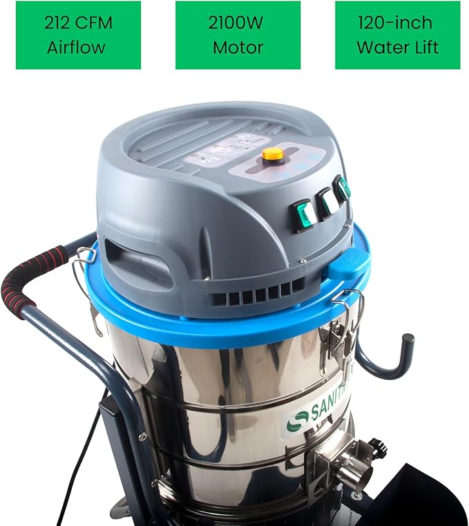 Aspiradora Industrial 26.4 Gal HEPA Filtración miniatura 4