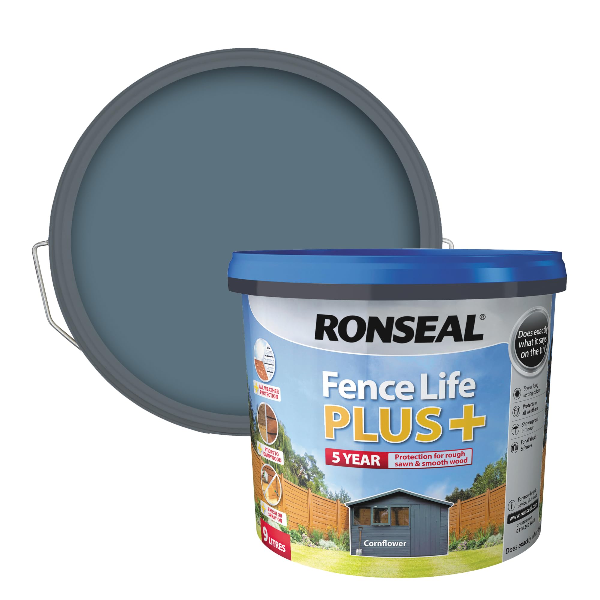 Fence Life PLus Ronseal Cornflower 9L