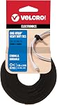 Velcro Brand ONE-WRAP Câblodistribution, fils & Câbles auto-grippants, réutilisables 60 Ct - 8" x 1/2""" Multi-couleur