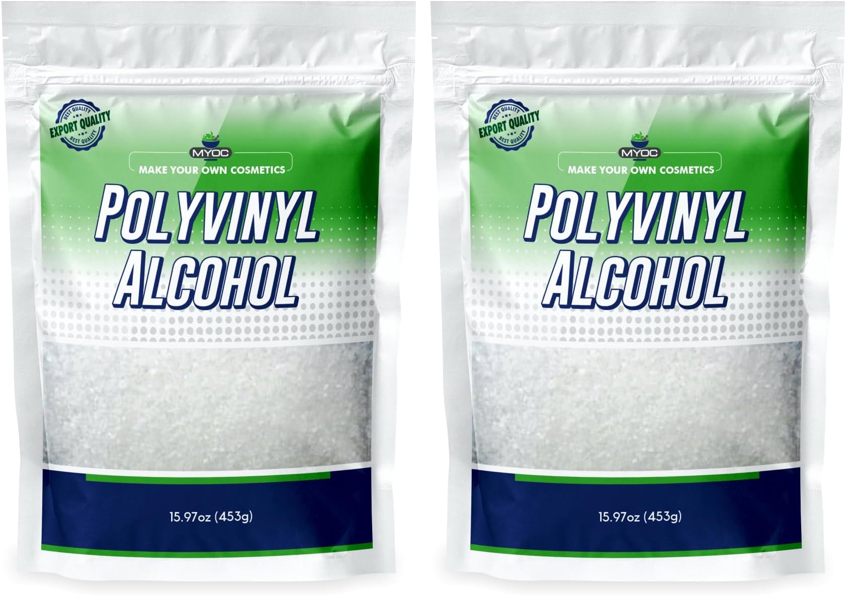 Polyvinyl Alcohol –453 Gm(15.97 Oz), PVA Hot, Polyvinyl Alcohol Fine Granules, Polyvinyl Alcohol for Spray, Film Forming Polyvinyl Alcohol PVA Hot, Polyvinyl Alcohol Bulk- Pack of 2