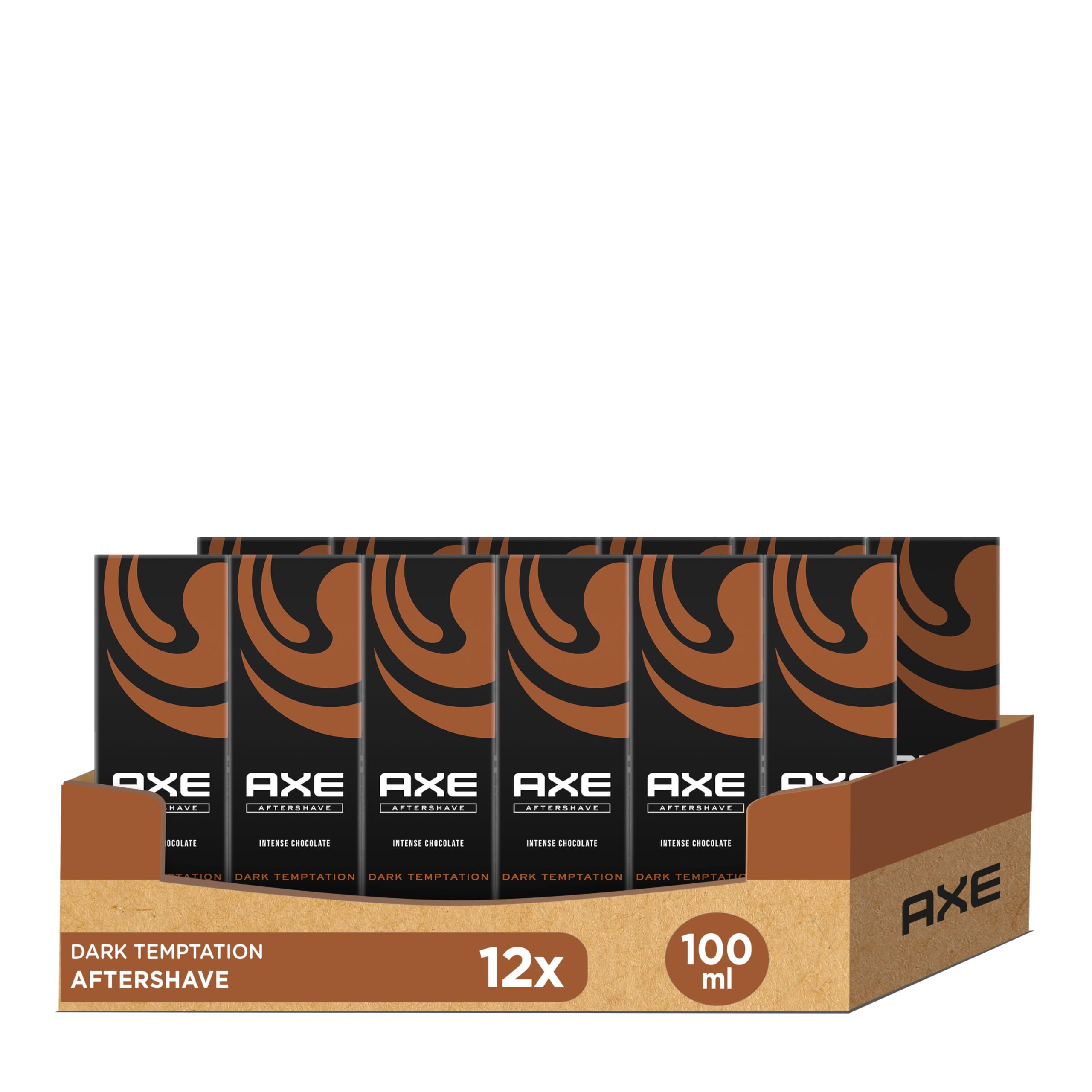 Axe Aftershave Dark Temptation para piel nutrida con fragancia seductora, 100 ml, 1 unidad