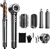 Airstyler 5-in-1 110000 rpm ion hair dryer with 2 size curling iron automatic volume brush hair straightener brush multifunctional hair styler for quick drying makes hair smooth and shiny