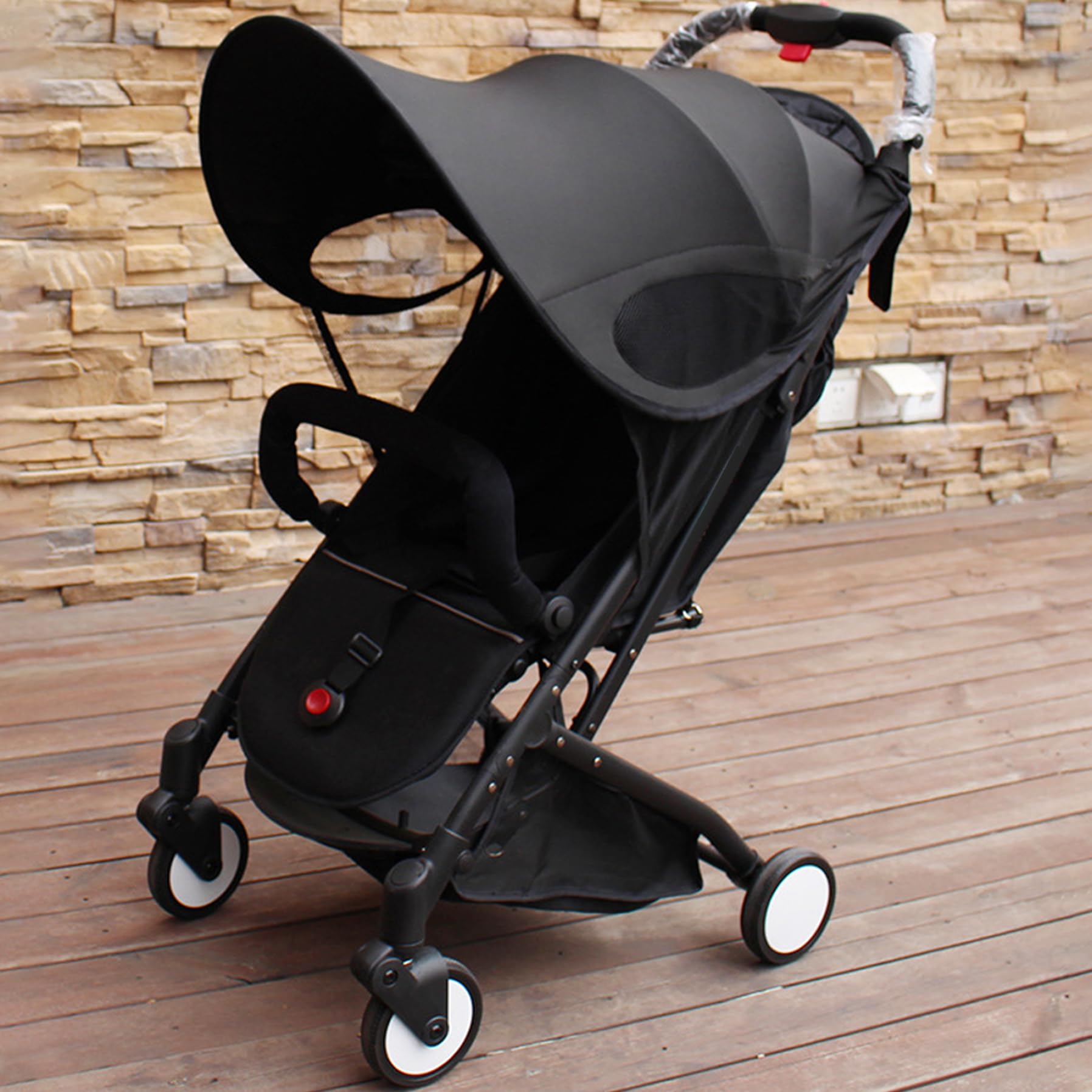 Copertura parasole per carrozzina UPF 50+ Tenda parasole universale per passeggino 80x60 cm Impermeabile Passeggino pieghevole regolabile per navicella del, Decoraciones al aire libre