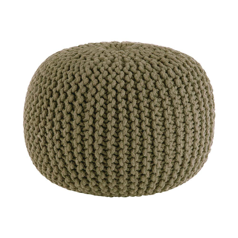 Pouf de sol pour chambre d'enfants et salon en coton tressé 50x30
