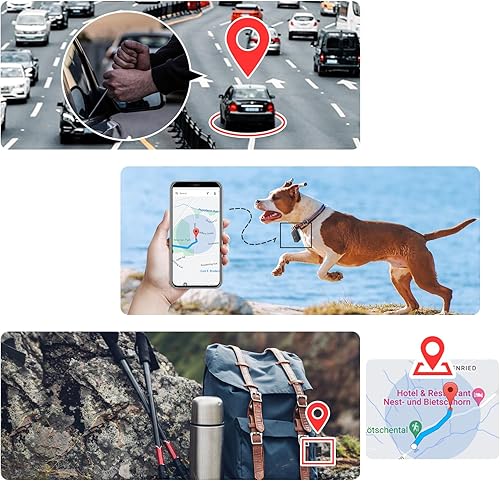 Miniatura 6 de Rastreador GPS para vehículos, mini dispositivo de seguimiento GPS magnético en tiempo real, cobertura global completa para automóvil, niños,