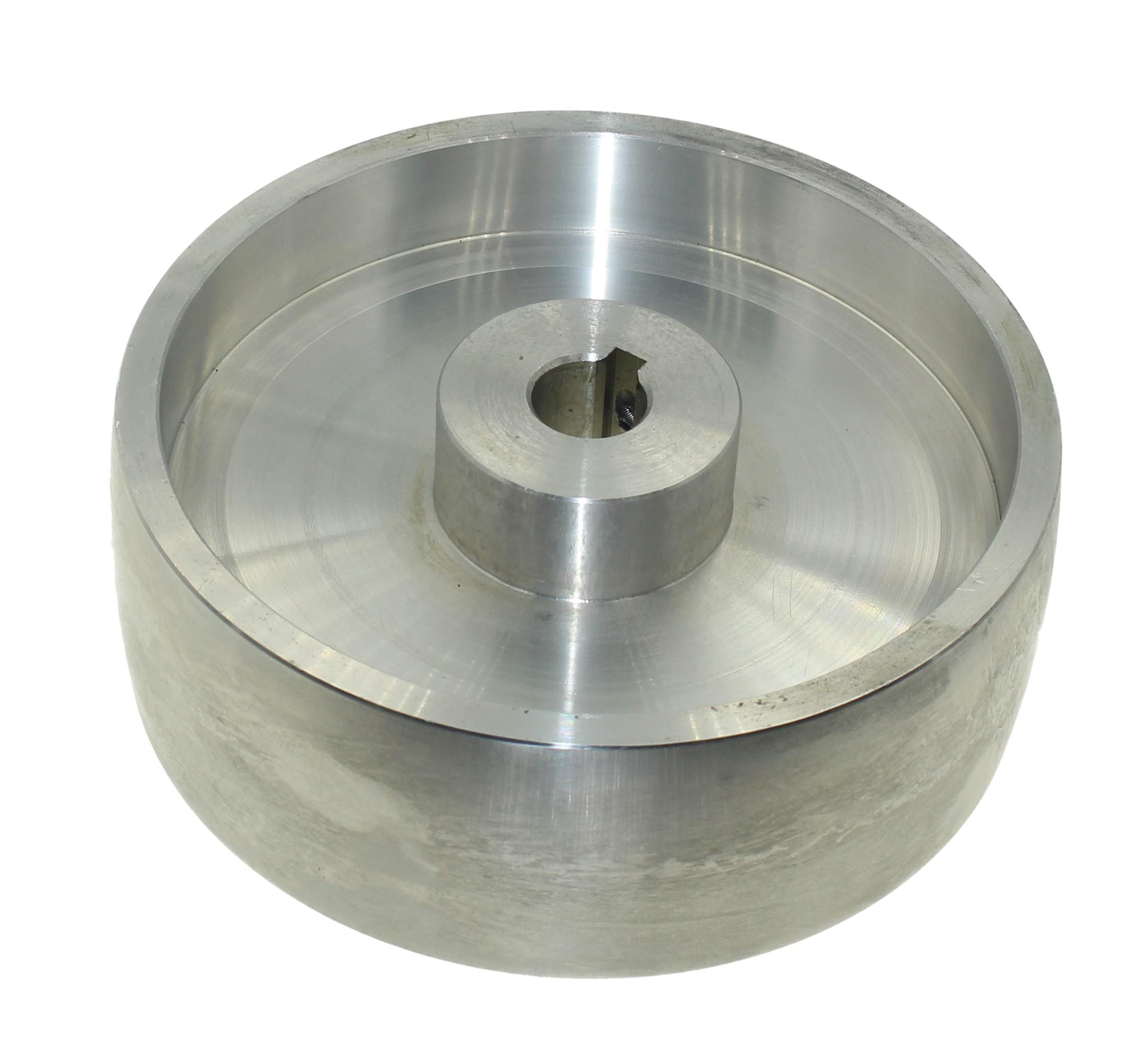 (Drive 158 – 19) Rueda de transmisión de correa mecanizada CNC para afilador de cuchillos, 158 mm de diámetro, 55 mm de ancho con orificio de 19 mm
