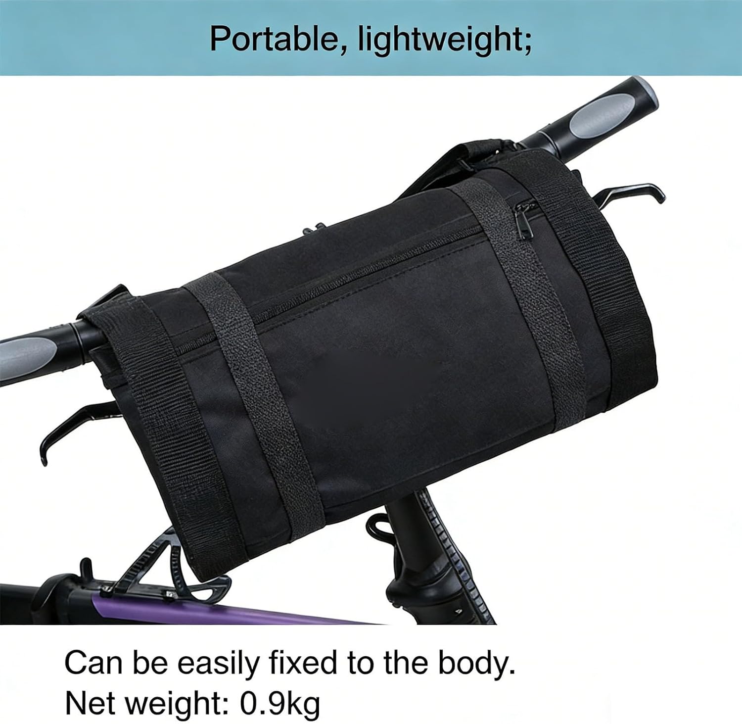 Folding Bike Bag for Travel 20 Inch - Lightweight Tearproof Bike Transport Bag with Adjustable Shoulder Straps for Cars & Cycling