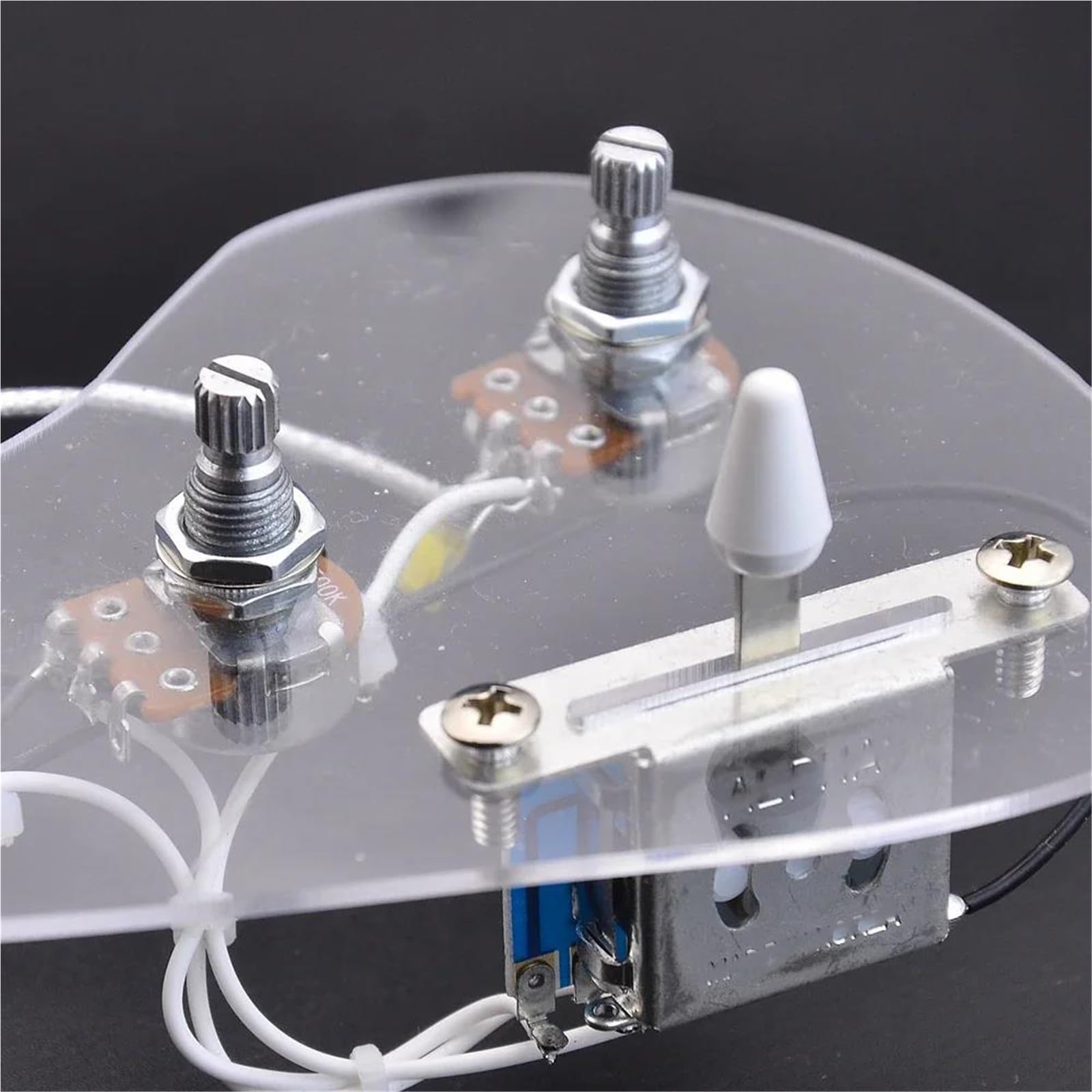 Arnés Cableado Guitarra Profesional Potenciómetros de 3 500K interruptor de 5 posiciones con conector SSH y arnés para guitarra ST