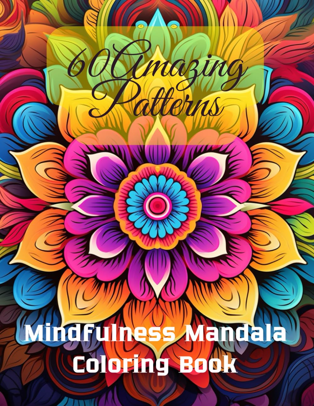 Сalming Mindfulness MANDALA Coloring Book for Adults.: 60 Amazing Patterns,Stress Relieving Mandala Designs for Adults Relaxation