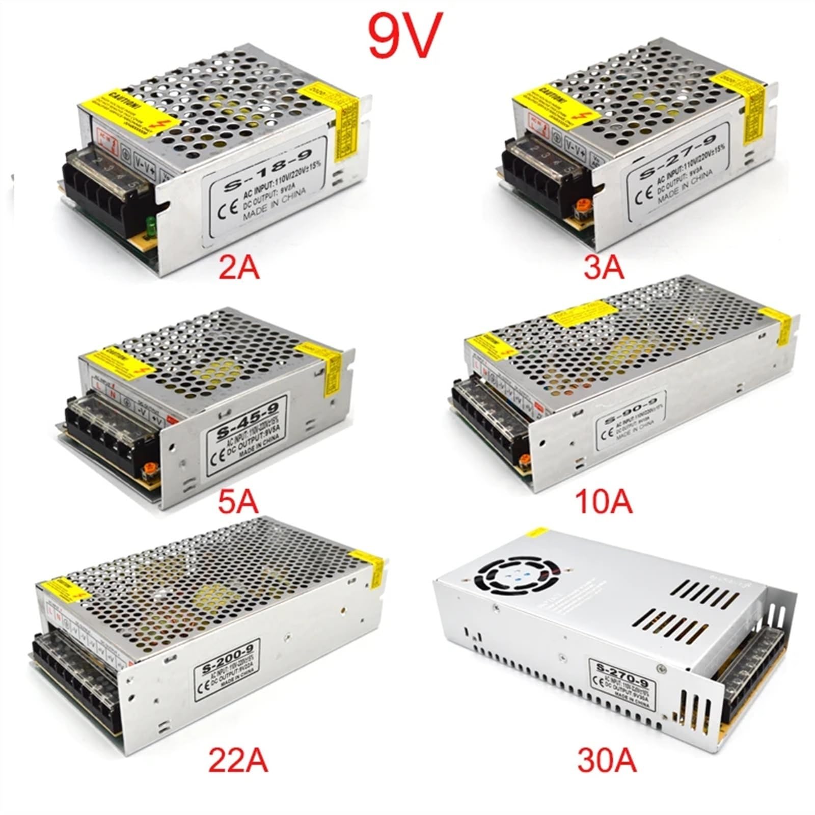 5V 9V 12V 15V 24V Fuente de alimentación CC 12V 15V 24V adaptador de corriente (24V,5A)
