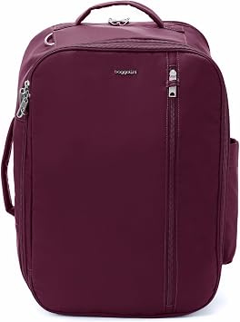 Securtex Classic Anti-Theft Convertible Travel Backpack - 11x17 Carry-On, Fits 16 Laptop, Locking Zippers, Expandable