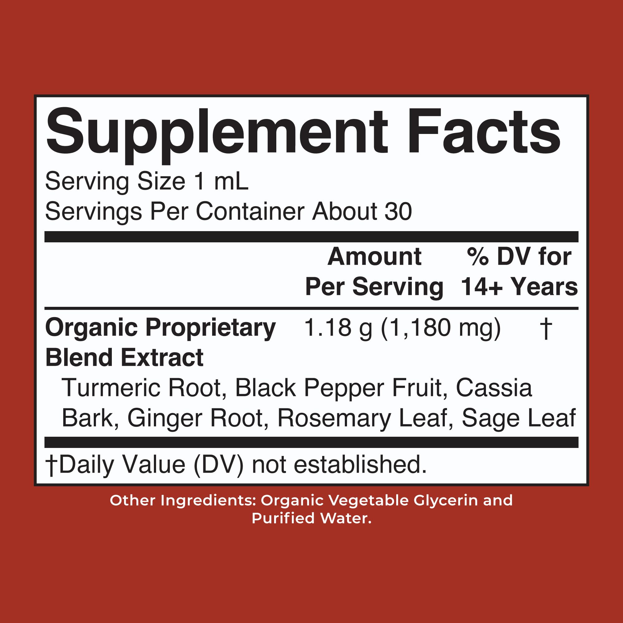 MARYRUTH'S USDA Organic Turmeric Gold Herbal Liquid Drops, Unflavored, 1 oz — Amazon image 8