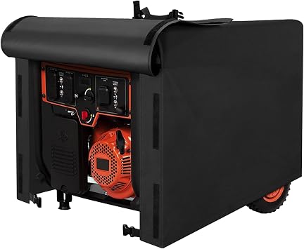 Universal Waterproof Generator Cover, 600D Heavy Duty Small Outside Equipment Cover for Champion,Predator,Wen,BILT Hard,Ryobi,Generac,Westinghouse Portable Generator 5000-10000W,38Lx28Wx30H