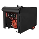AKEfit Universal Waterproof Generator Cover, 600D Heavy Duty Small Outside Equipment Cover for Champion,Predator,Wen,BILT Hard,Ryobi,Generac,Westinghouse Portable Generator 5000-10000W,38”Lx28”Wx30”H