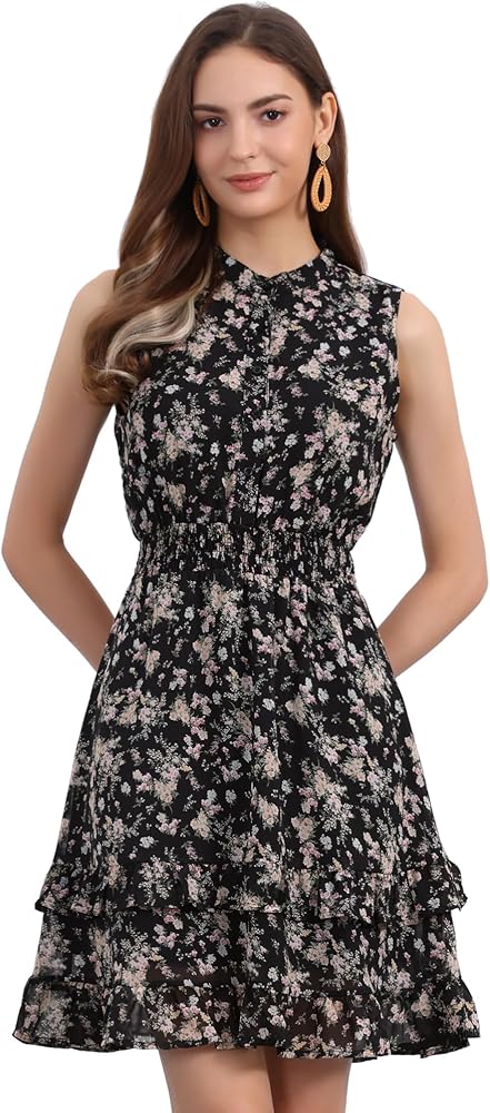 navy blue dress for baby girl Yoga Trendz Ethnic Tribal Print Sleeveless Smocked Waist A-Line V-Neck Long  Dress (Small/Medium, #1 Black & Peach) at Amazon Women's Clothing store main image 0