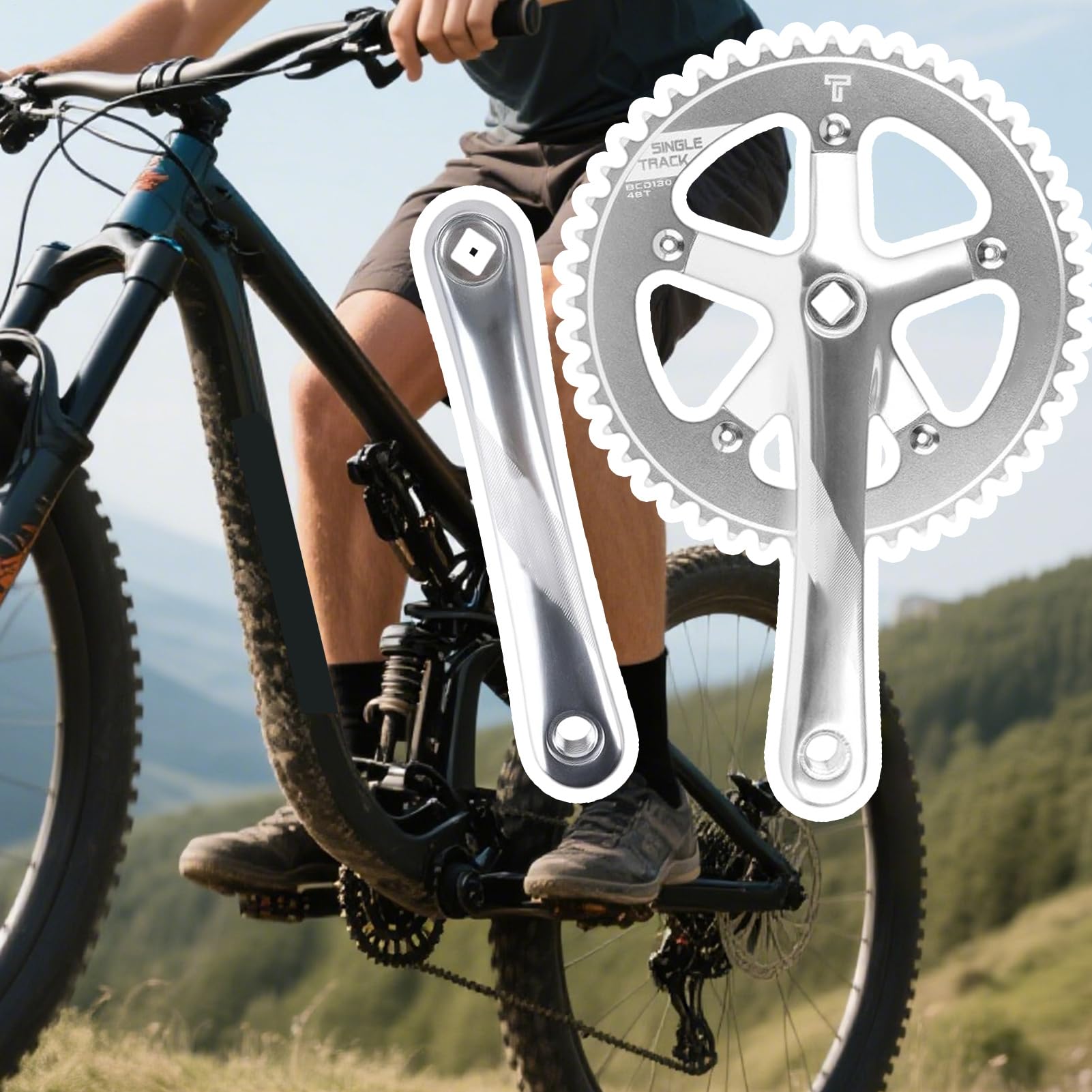 Pedivella Per Bici Da Strada Ricambi Per Ciclismo | Pedivella Con Precisione Ingegneristica Per Montagna Città Quotidiano