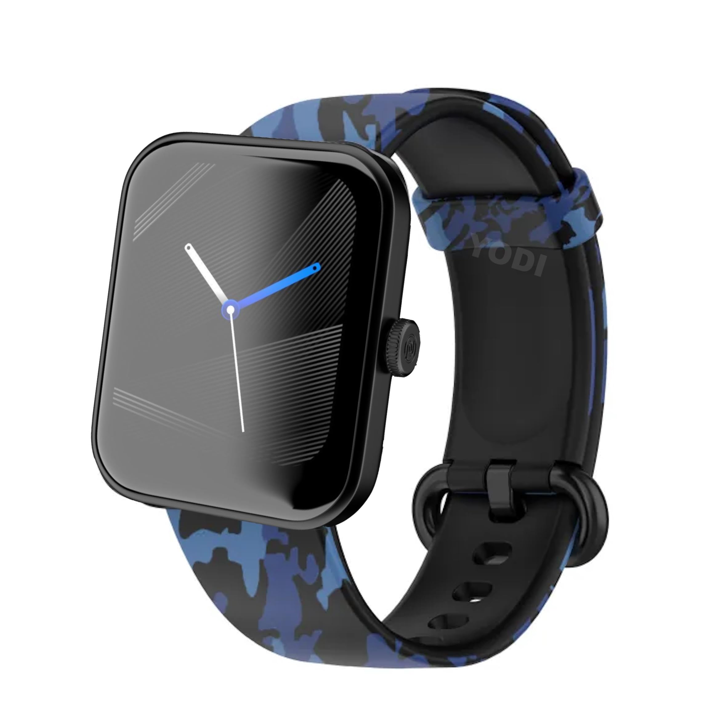 YODI Soft Silicone With Metal Buckal Classic Strap Bands for Noise Pulse Go Buzz/Noise ColorFit Caliber Go Smart Watch Only, Comfort and Flexible Straps for Men Women and Kids (ARM-BLUE) (B0DF6JY6B6) Amazon Price History, Amazon Price Tracker