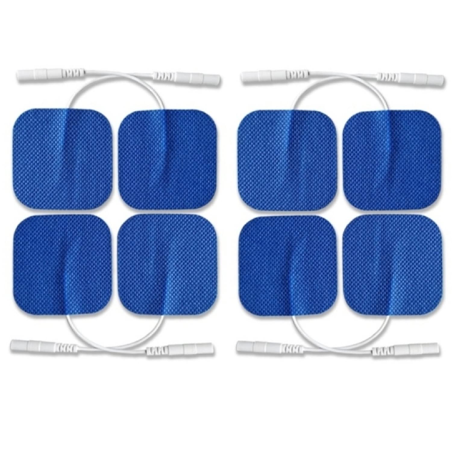 FlexiStim TENS Machine Pads TENS Electrode Pads Patches with Upgraded High-Performance Extra Thick and Skin Friendly Self-Adhesive Medical Grade Gel (Small 50mm x 50mm, Pack of 8 Electrodes)